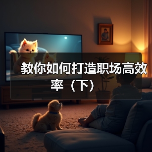 教你如何打造职场高效率（下）（图3）