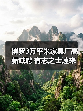 博罗3万平米家具厂高薪诚聘 有志之士速来（图3）