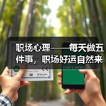 职场心理——每天做五件事,职场好运自然来(图1) 职场心理——每天做五件事,职场好运自然来(图1)