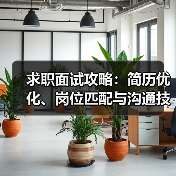 求职面试攻略:简历优化、岗位匹配与沟通技巧(图4) 求职面试攻略:简历优化、岗位匹配与沟通技巧(图4)