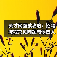 英才网面试攻略:招聘流程常见问题与候选人评估建议(图4) 英才网面试攻略:招聘流程常见问题与候选人评估建议(图4)