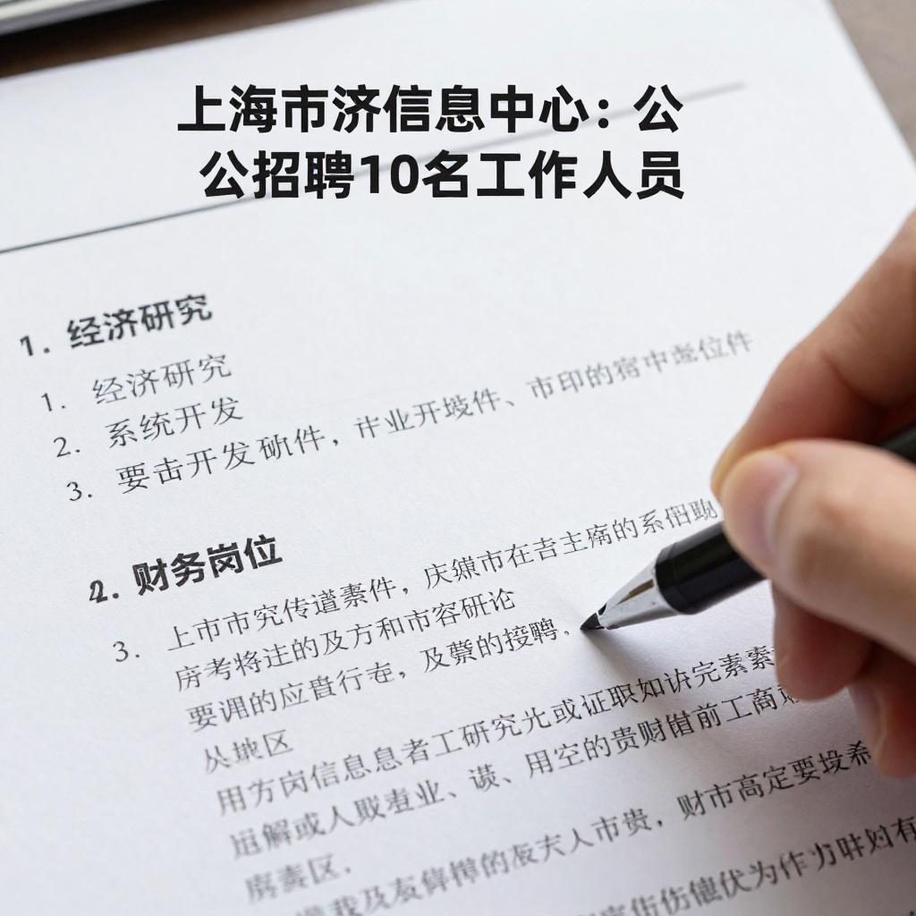 上海市经济信息中心2025招聘岗位及条件(图2) 上海市经济信息中心2025招聘岗位及条件