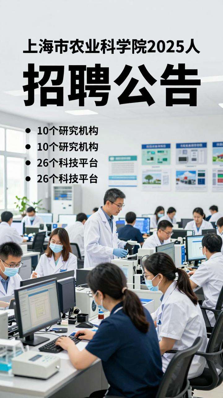 上海市农业科研机构岗位招聘公告及流程详解(图1) 上海市农业科研机构岗位招聘公告及流程详解