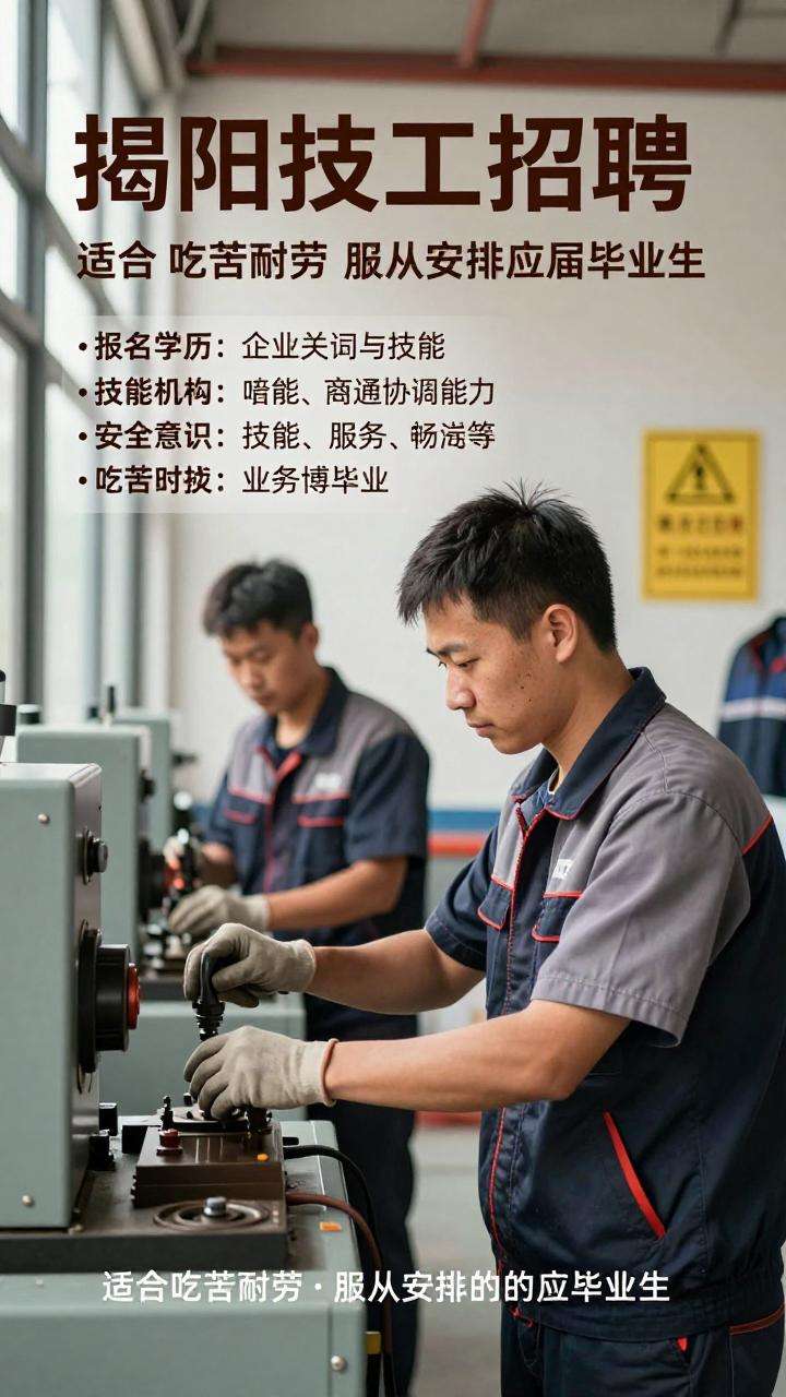 揭阳技工招聘要求及岗位职责(图1) 揭阳技工招聘要求及岗位职责