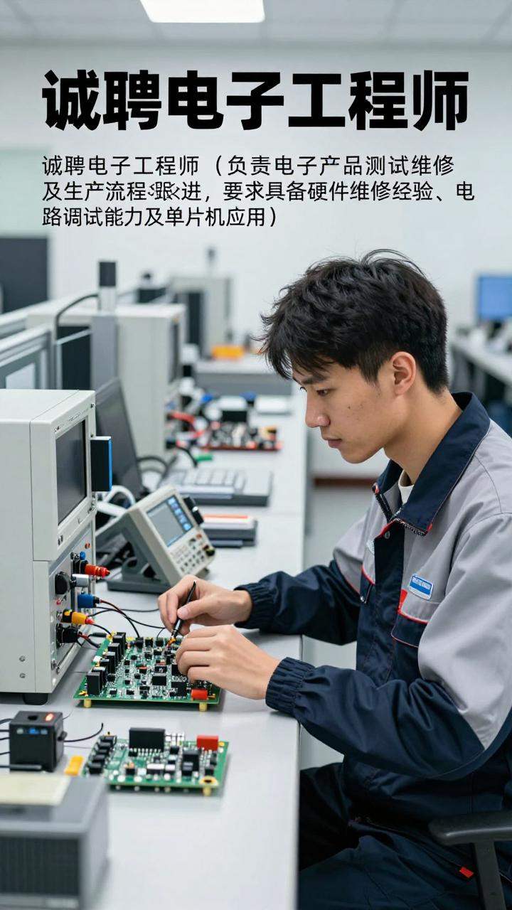 电子工程师招聘:硬件维修与电路调试岗位(图3) 电子工程师招聘:硬件维修与电路调试岗位