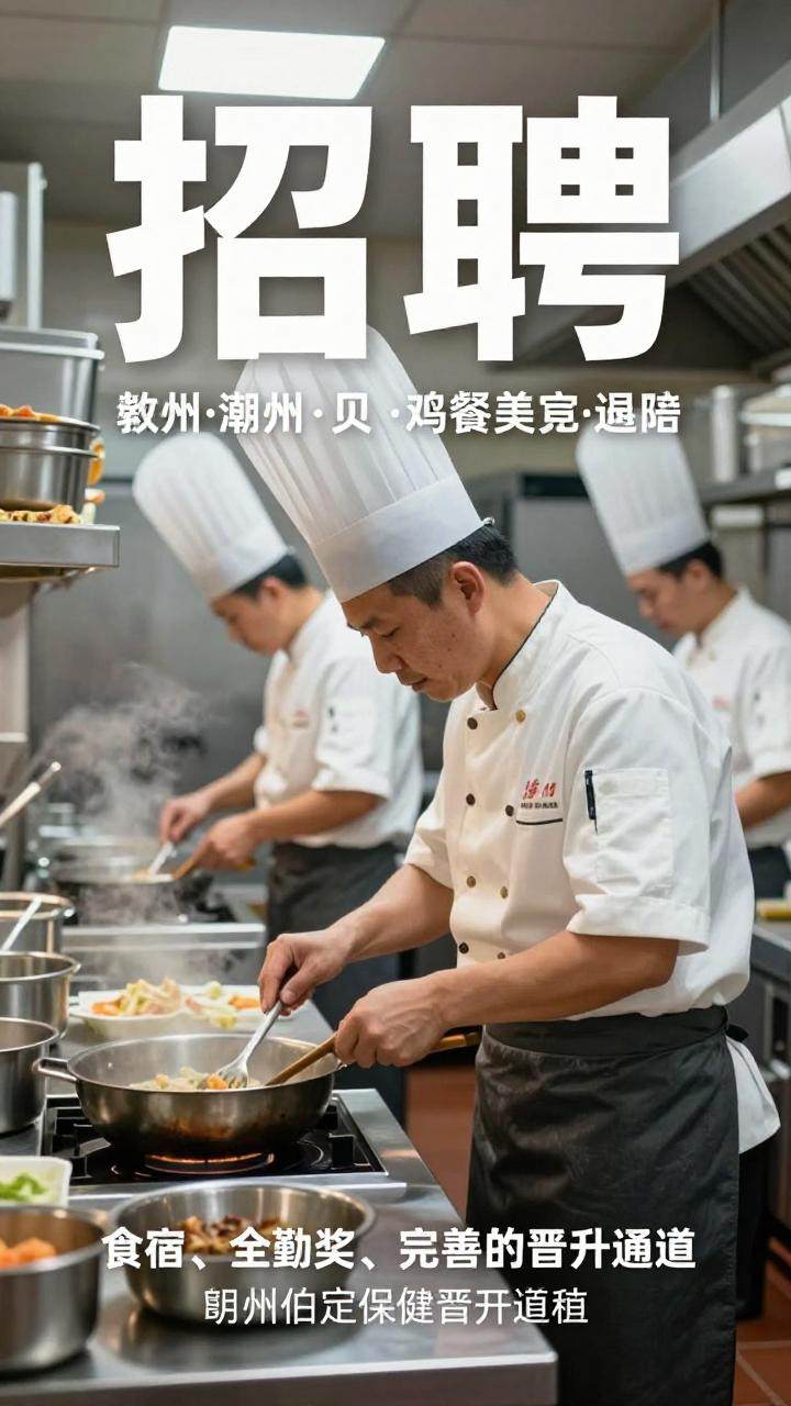 餐饮厨师岗位招聘,食宿齐全晋升空间大(图1) 餐饮厨师岗位招聘,食宿齐全晋升空间大