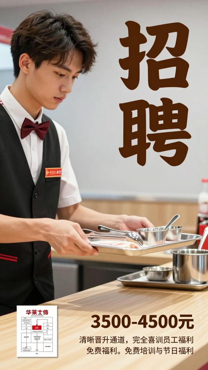 快餐店服务员招聘,包住多薪晋升机会多(图2) 快餐店服务员招聘,包住多薪晋升机会多