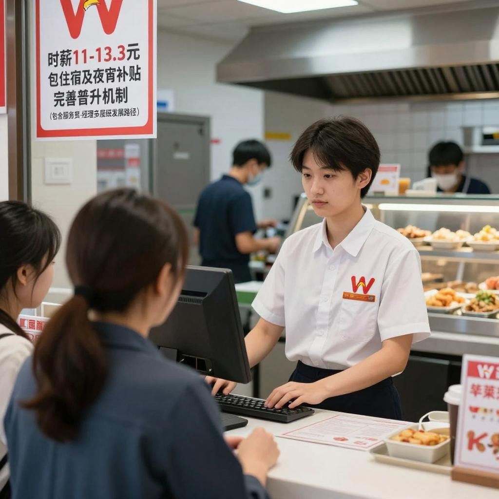 华莱士招聘服务员,高薪福利晋升快(图1) 华莱士招聘服务员,高薪福利晋升快